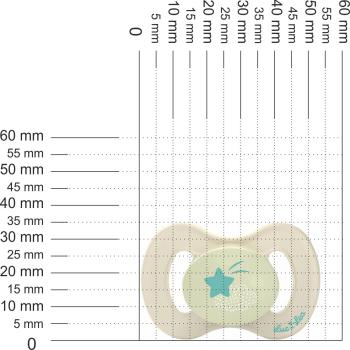 Preview: Schnuller Wolke mit Stern, creme